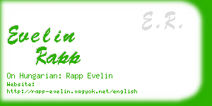 evelin rapp business card